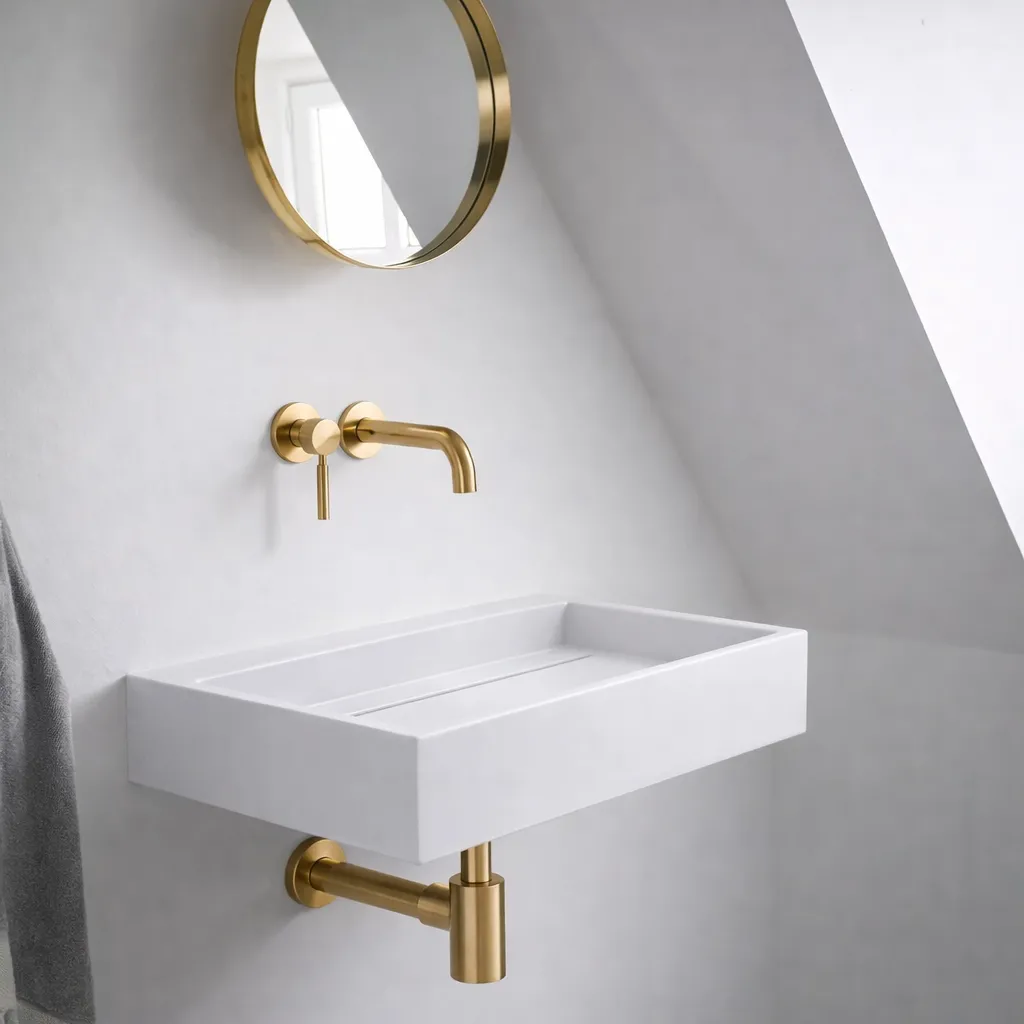 Kubo 60 - 60x40 Håndvask, Mathvid SolidTec®