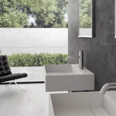 Kubo 60 - 60x40 Håndvask, Mathvid SolidTec®