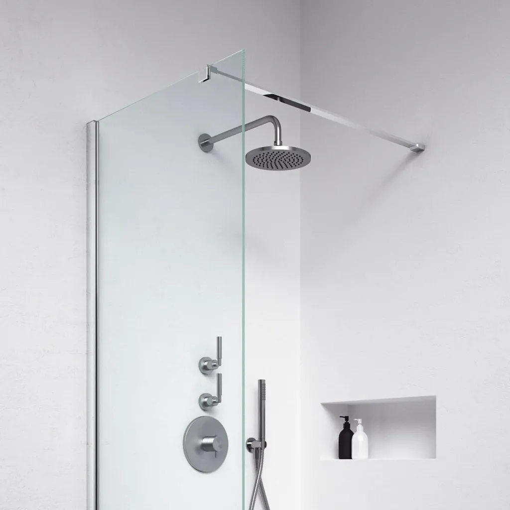 Minimalism M70W - Brusevæg 8 mm, 67,5x200h, Easy Clean