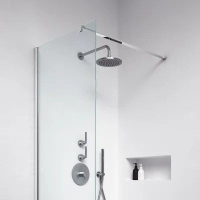 Minimalism M70W - Brusevæg 8 mm, 67,5x200h, Easy Clean