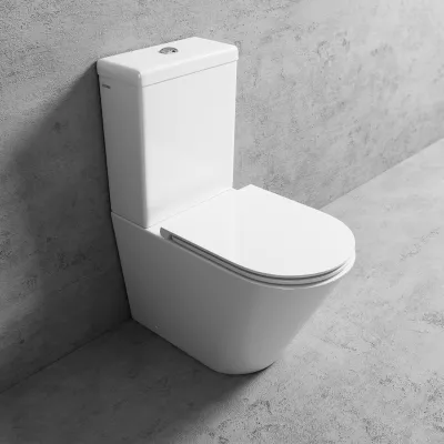 Urban Chic UC09 - Toilet m/ Geberit vandspar dobb. skyl, Hvid