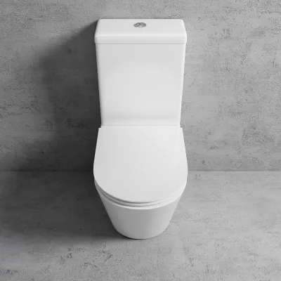 Urban Chic UC09 - Toilet m/ Geberit vandspar dobb. skyl, Hvid