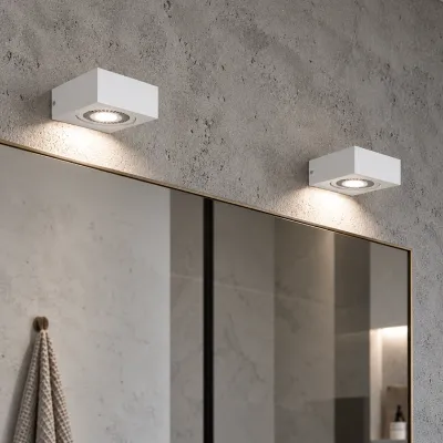 Brick 01 - LED Væglampe, Hvid
