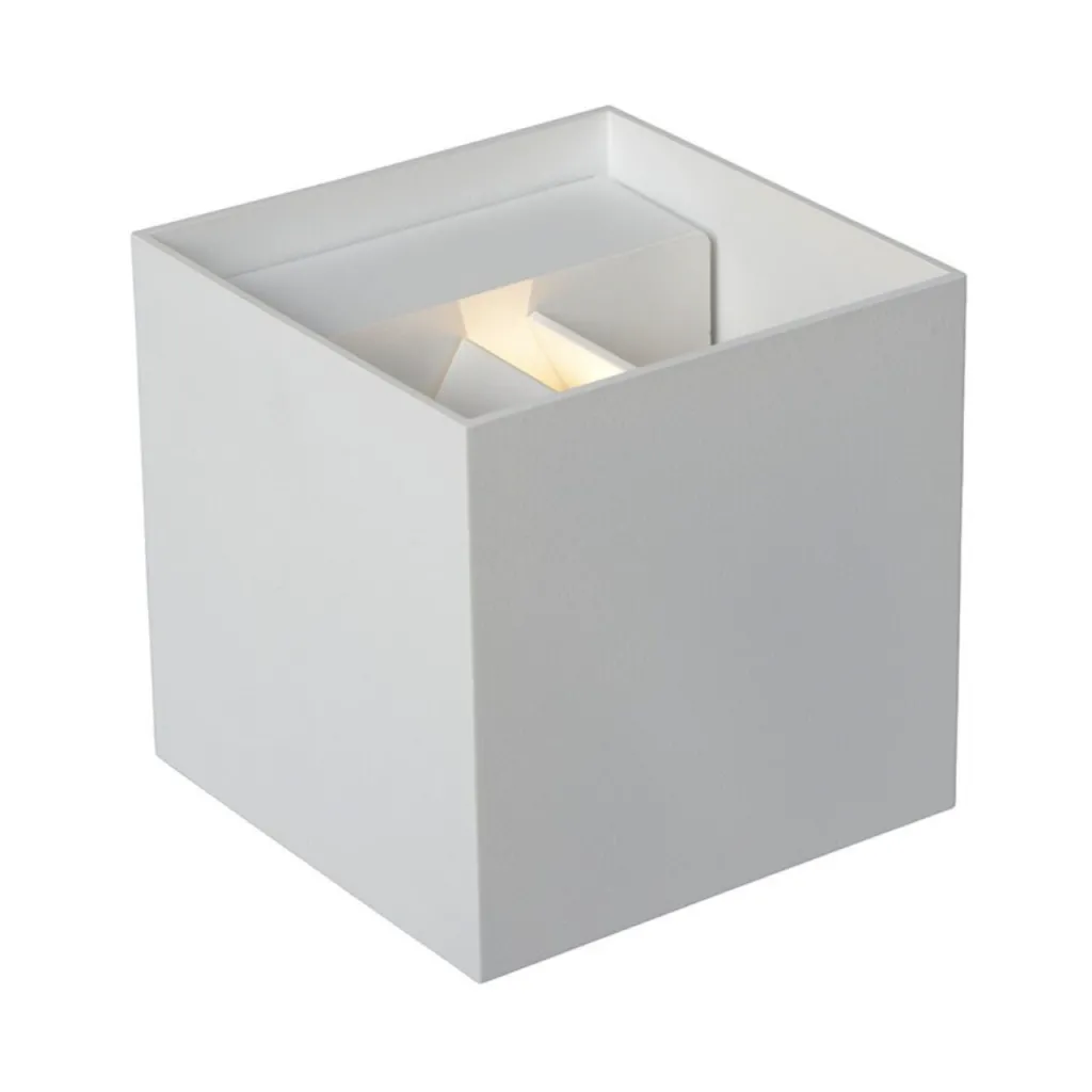 UP&DOWN - LED Væglampe, 100x100, IP 54, Hvid