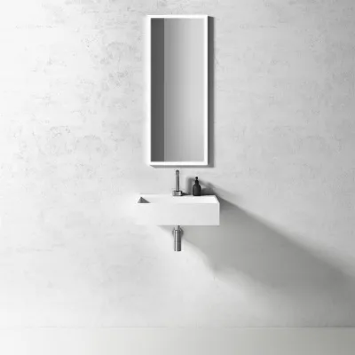 Kubo Inside 50L - 50x40, Massiv Mat Hvid SolidTec®