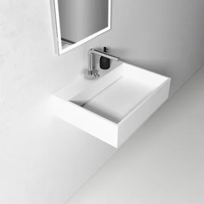 Kubo Inside 50L - 50x40, Massiv Mat Hvid SolidTec®