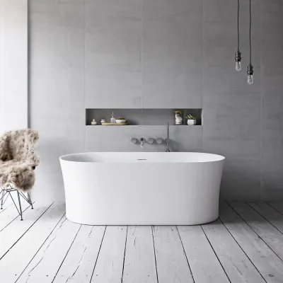 Curio Spa 170 - Wellness Spa Tub 170x80 cm, Blank Hvid