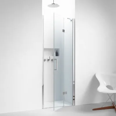 High Line H80DL - 2-delt dør, 8 mm, 80x200h, Easy Clean