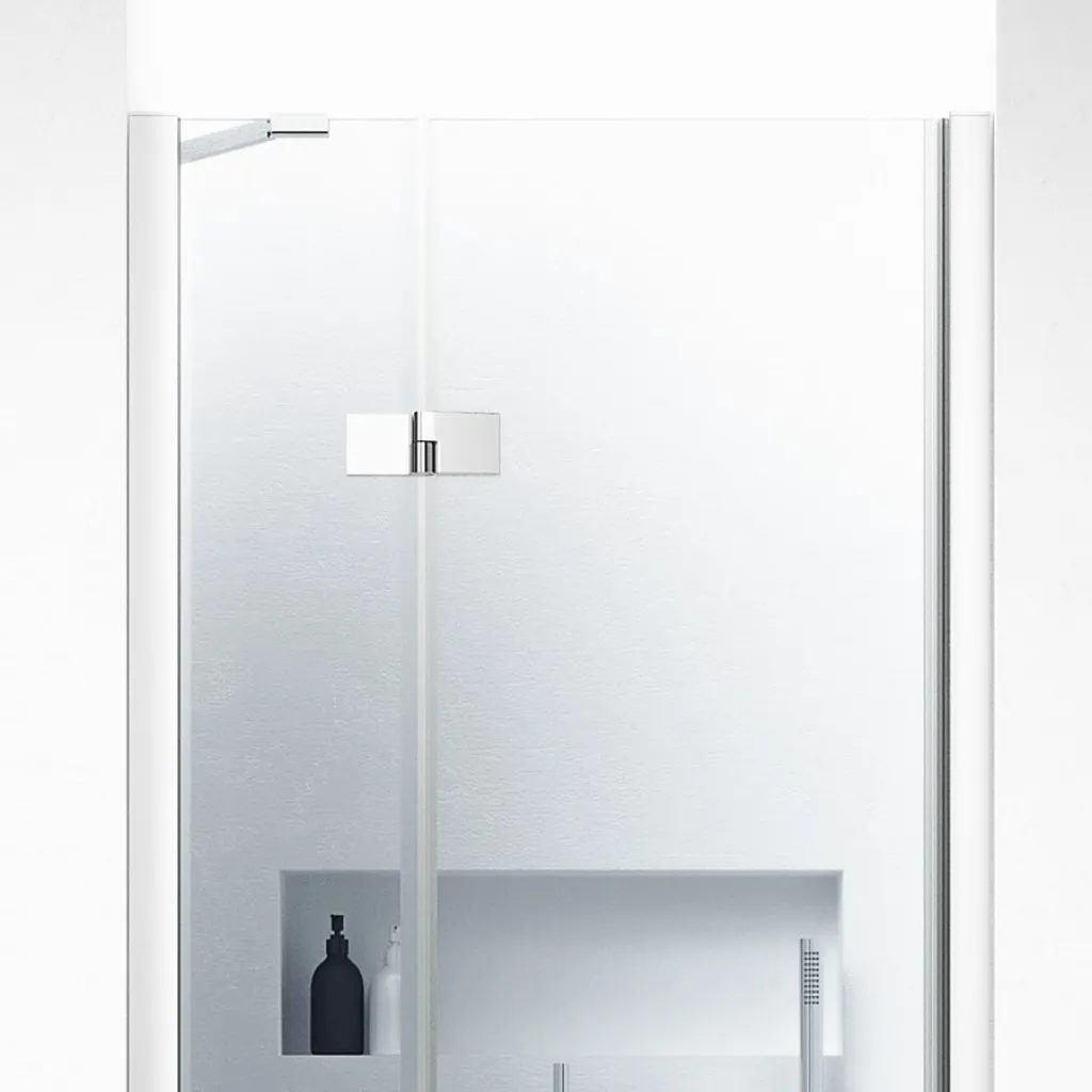 High Line H80DR - 2-delt dør, 8 mm, 80x200h, Easy Clean