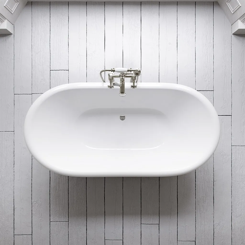The Supell 152 - White, Emaljeret Støbejernsbadekar