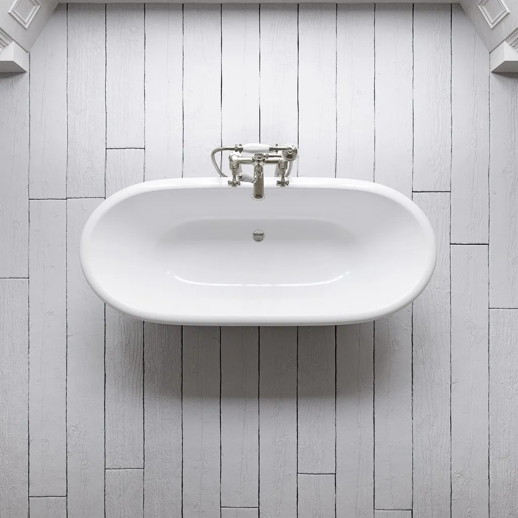 The Supell 168 - White, Emaljeret Støbejernsbadekar