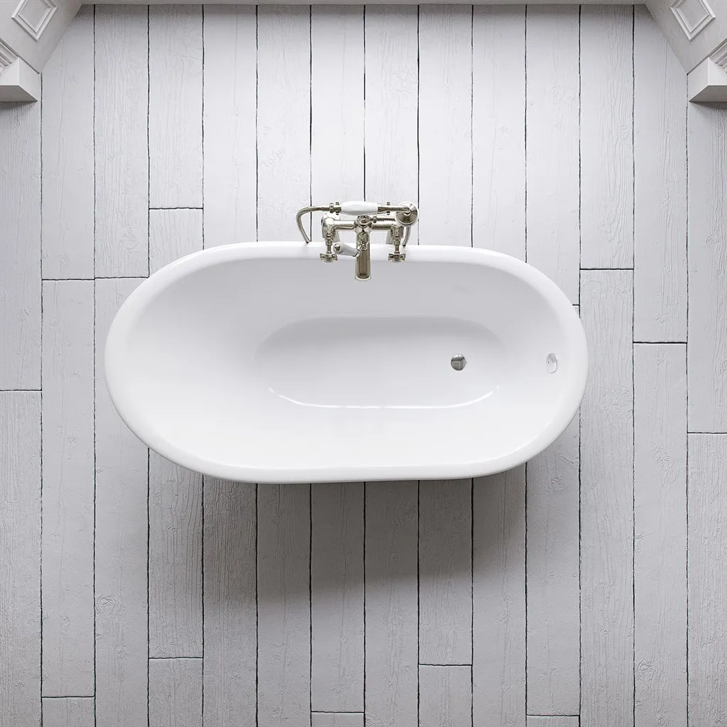 The Joyus 156 - White, Emaljeret Støbejernsbadekar