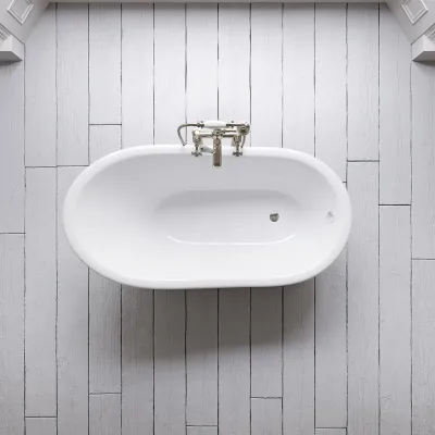 The Joyus 156 - White, Emaljeret Støbejernsbadekar