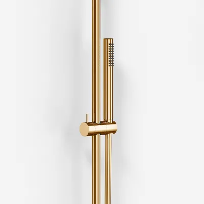 Semplice Rain DeLuxe SRL02 - SmartTerm Ø25 EasyClean, Poleret Messing Natur