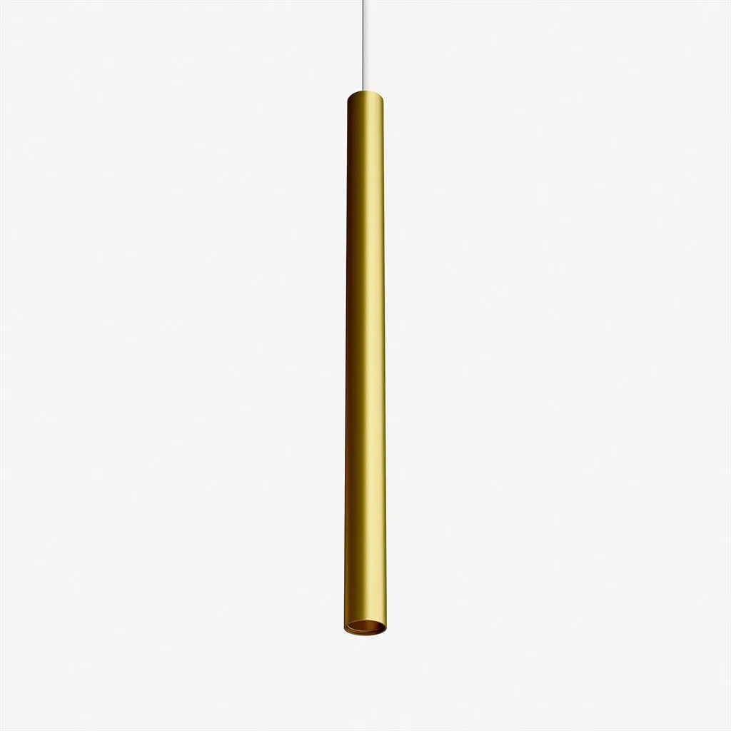 Tube Light 600 - Ø40x600 mm., LED pendel, Matguld