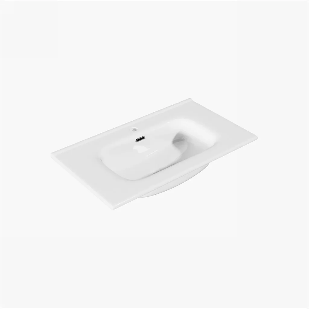 ArkiLife® Cobus ACC80-CB - 81x46,5 Slim-Edge, Hvid porcelænsvask