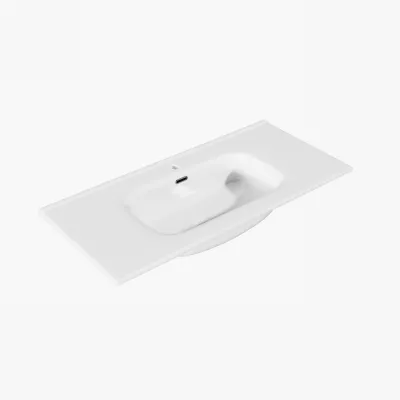 ArkiLife® Cobus ACC100-CB - 101x46,5 Slim-Edge, Hvid porcelænsvask