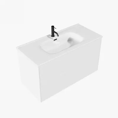 ArkiLife Cobus ACC100 - 101x46,5, Slim-Design Møbel 101x46,5 cm m/Porcelænsvask