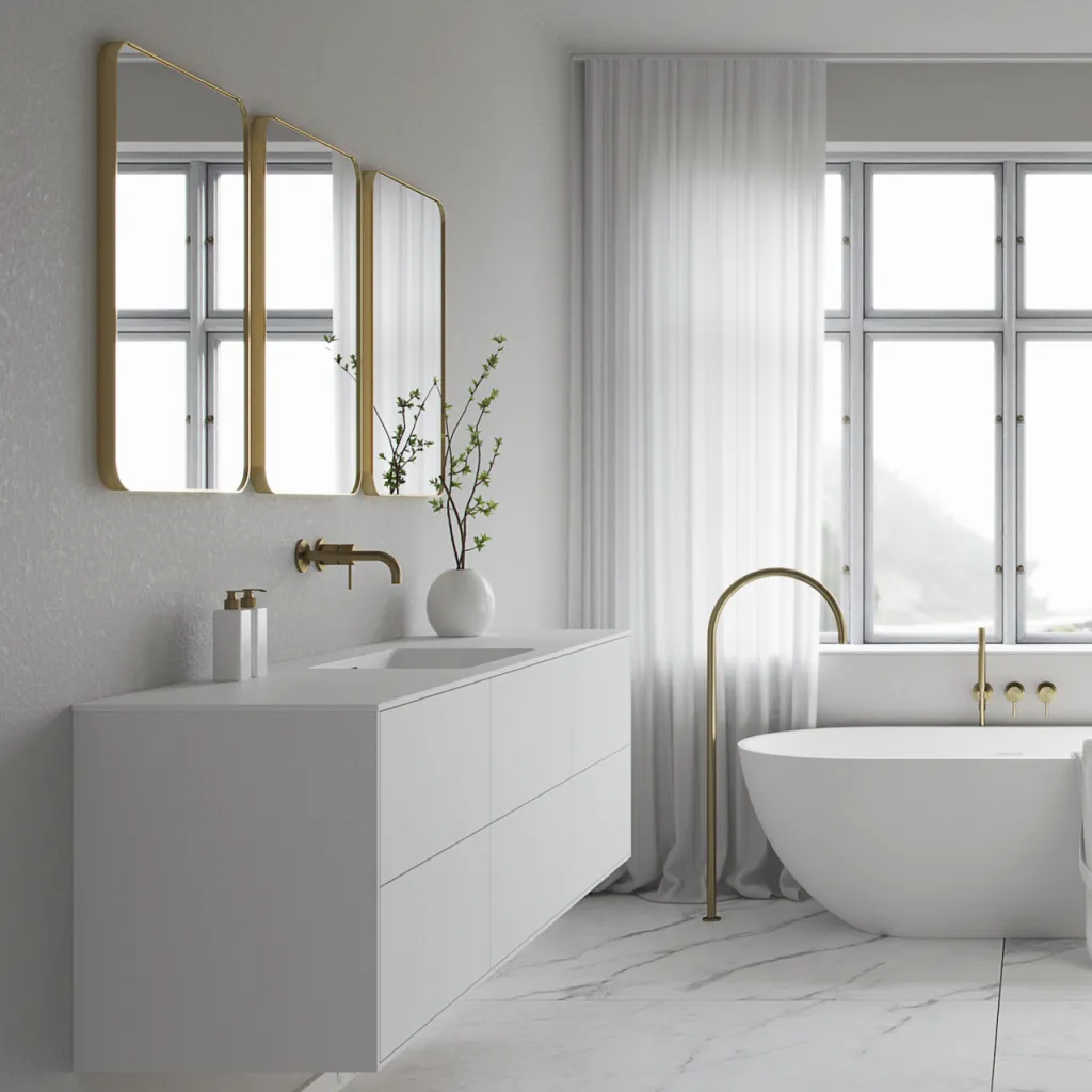 Déco Dé Lux 60x80 - Børstet messing