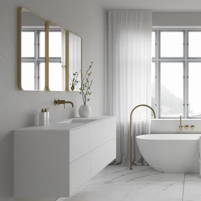 Déco Dé Lux 60x80 - Børstet messing