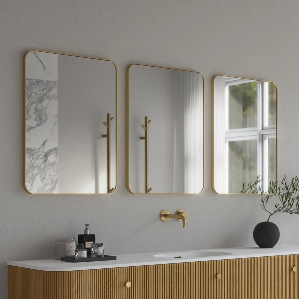Déco Dé Lux 50x70 - Børstet messing