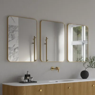 Déco Dé Lux 50x70 - Børstet messing