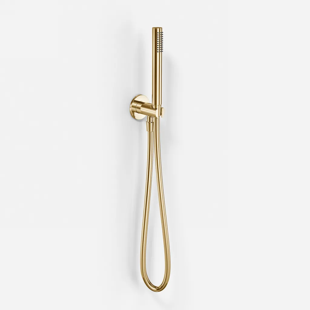 Semplice/Fly Classic SSH220 - Håndbrusersæt, Poleret Messing Natur