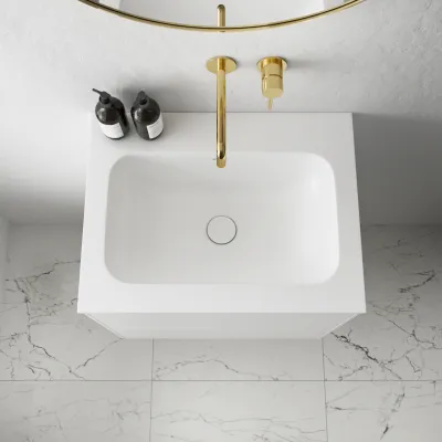 Pulcher Mood 60 Soft - Badmøbel 60x46 cm, Mathvid m/ SolidTec® vask