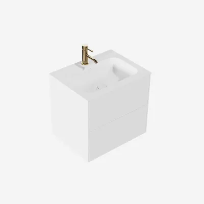 Pulcher Mood 60 Soft - Badmøbel 60x46 cm, Mathvid m/ SolidTec® vask