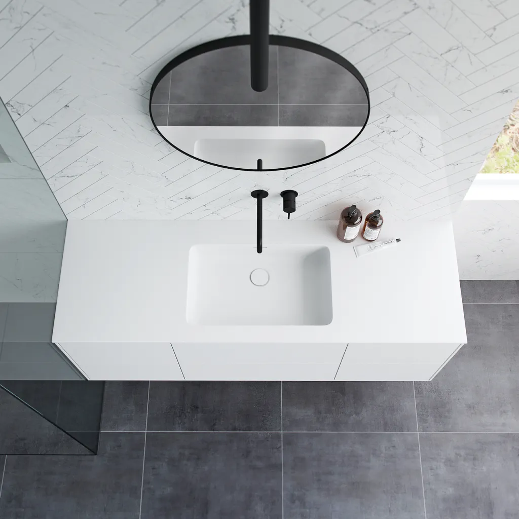 Pulcher Mood 140 Soho - Badmøbel 140x46 cm, Mathvid m/ SolidTec® vask