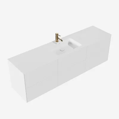 Pulcher Mood 180 Soho - Badmøbel 180x46 cm, Mathvid m/ SolidTec® vask